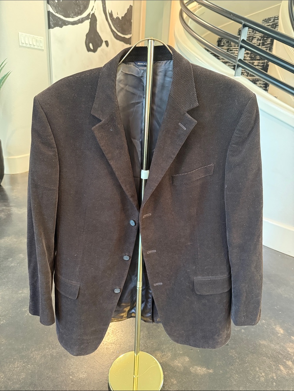 Banana Republic Men's Brown Corduroy Blazer - Classic Tailored Jacket